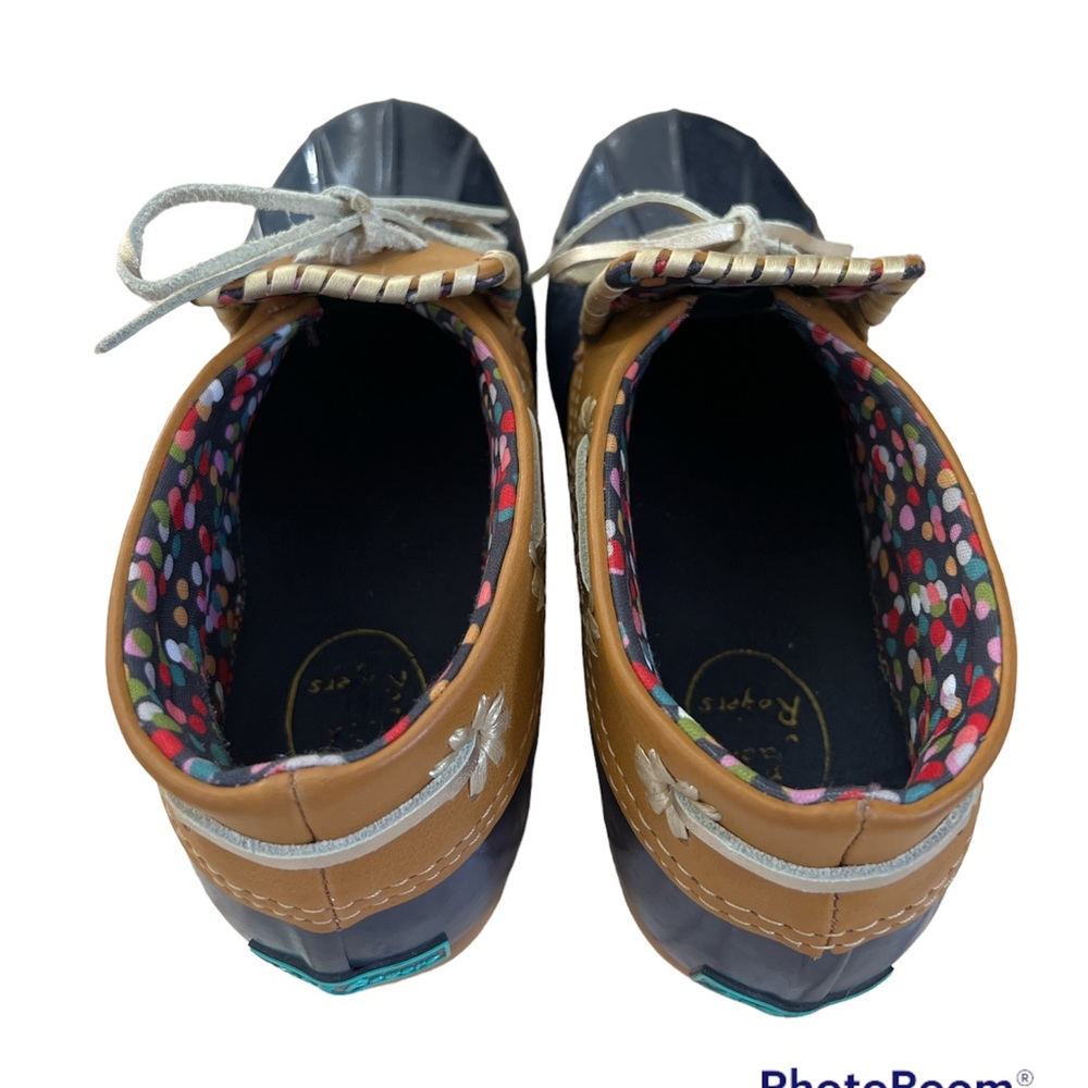 Jack Rogers, Aubrey Boot Navy/Tan - Picture 4 of 7